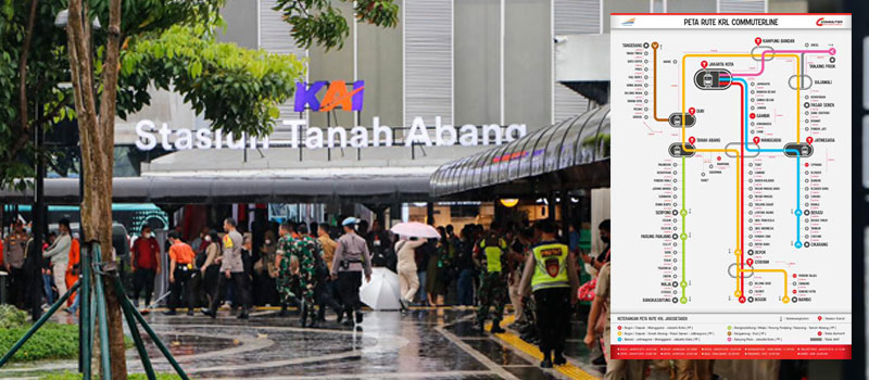Rute KRL dari Stasiun Tanah Abang