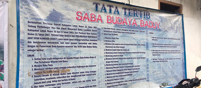 Hal yang Wajib Diketahui Untuk Mengikuti One Day Trip Baduy