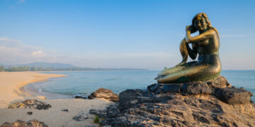 Pantai Samila di Hatyai Thailand