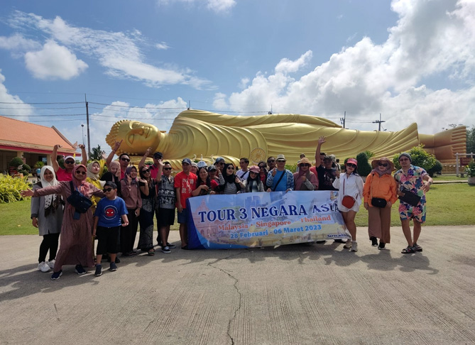 Sleeping Buddha di Songkhla Thailand : Ikon Wisata Spiritual