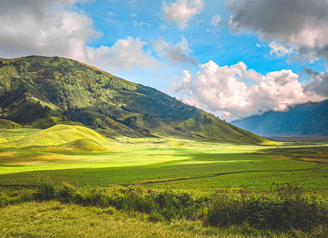 Bukit Teletubbies di Bromo Savana Indah dan Instagramable