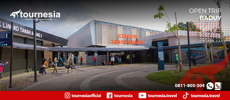 Meeting Point di Stasiun Tanah Abang pada Open Trip Baduy Tournesia