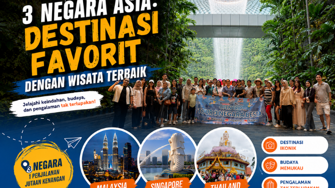 3 Negara Asia Tournesia