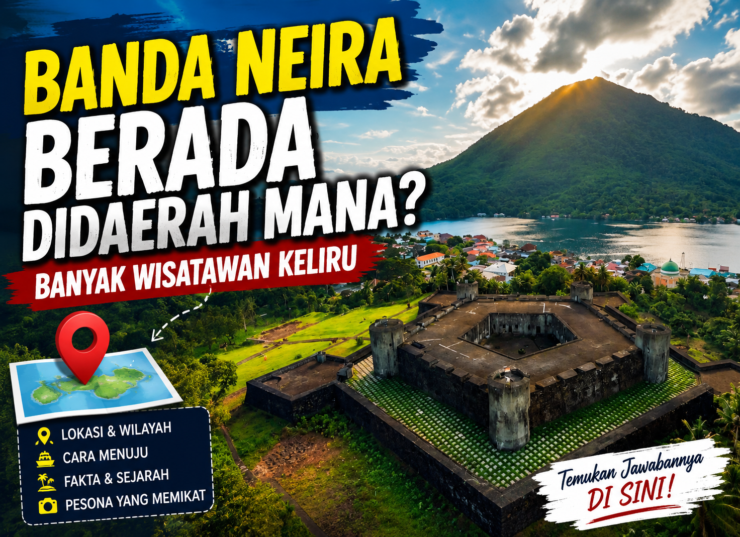 Banda Neira Berada Didaerah Mana? Banyak Wisatawan Keliru