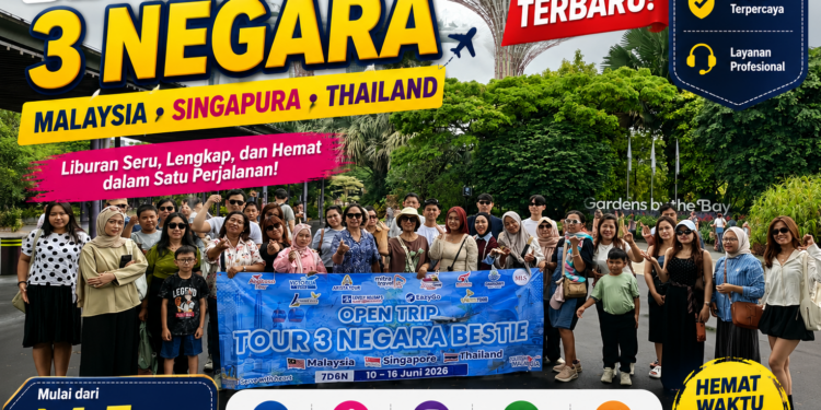 Biaya Tour 3 Negara Malaysia Singapura Thailand