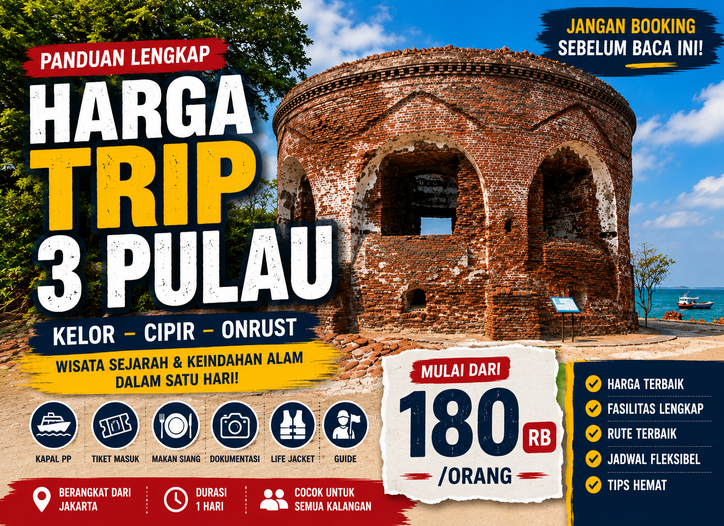 Harga Trip 3 Pulau Terbaru, Jangan Booking Sebelum Baca Ini!