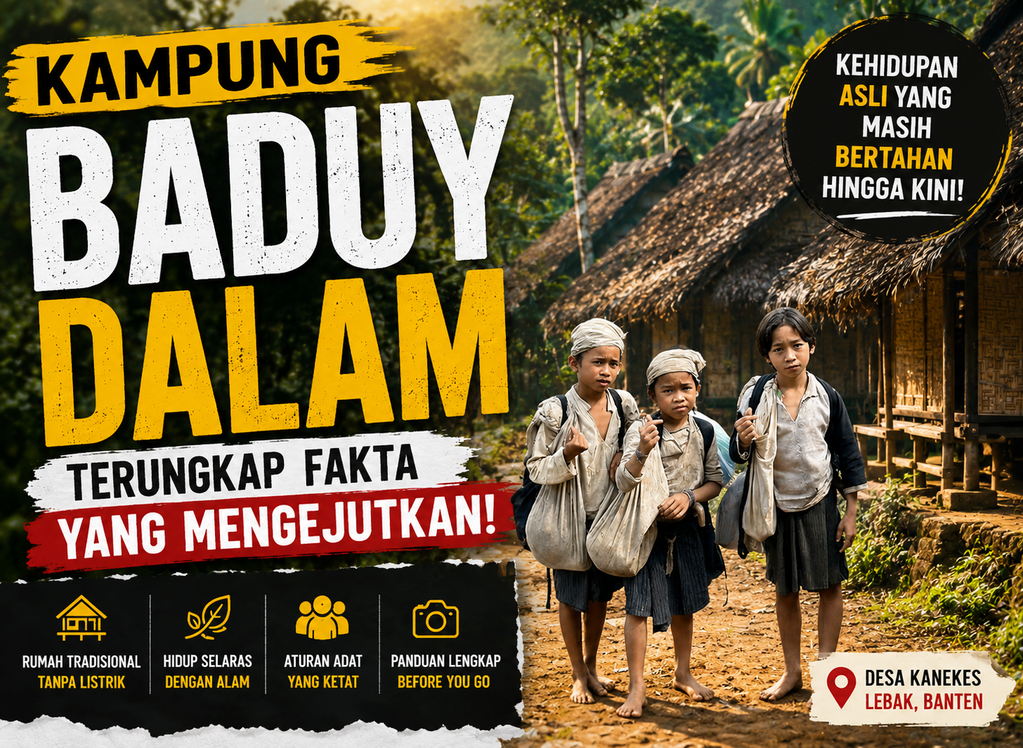 Kampung Baduy Dalam : Terungkap Fakta yang Mengejutkan