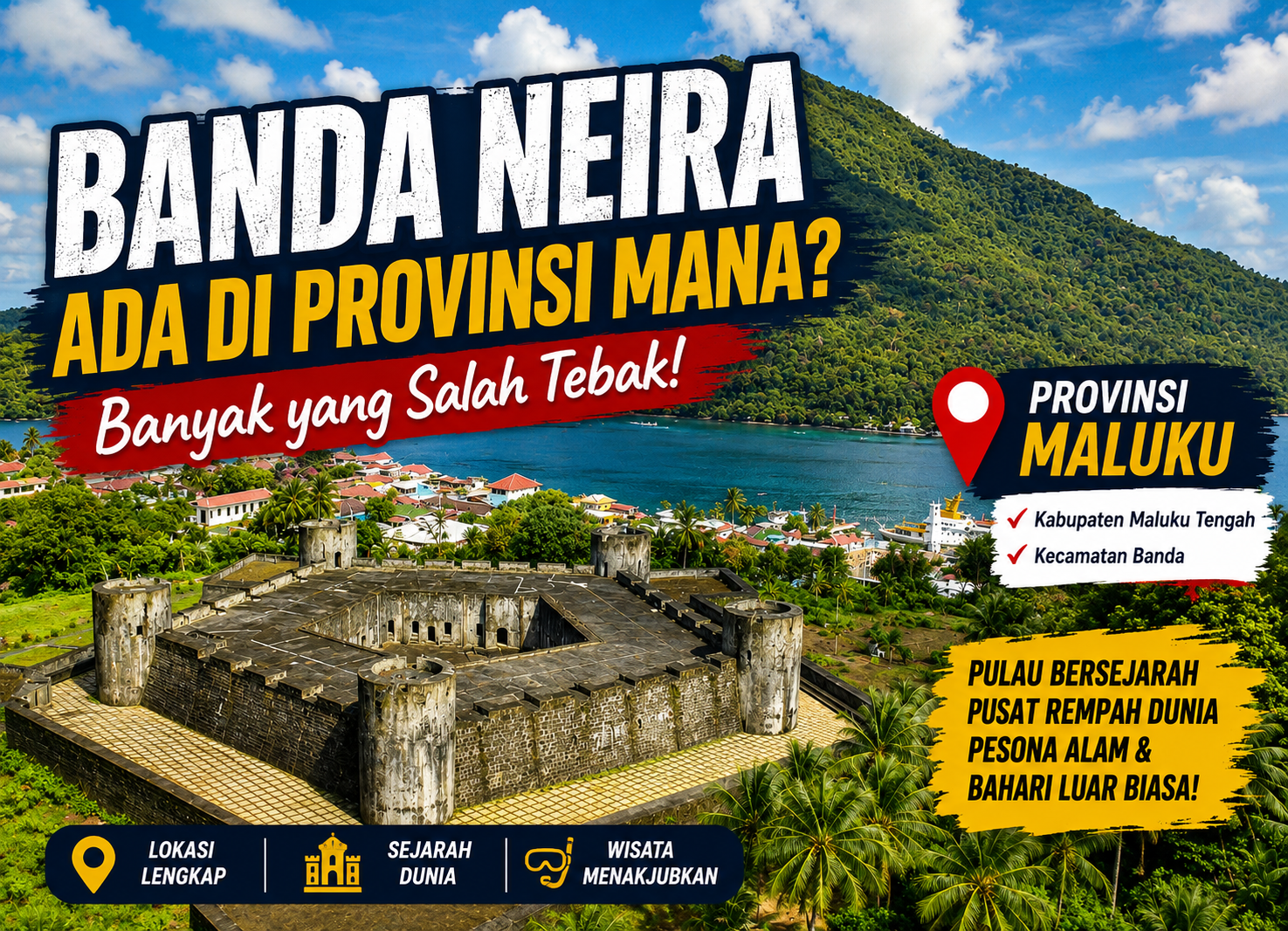 Banda Neira Ada di Provinsi Mana? Banyak yang Salah Tebak!