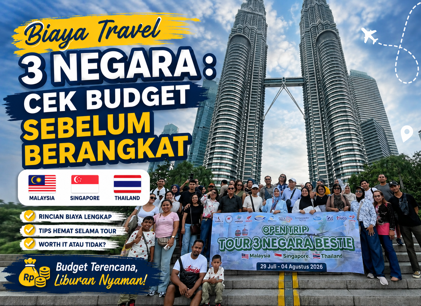 Biaya Travel 3 Negara : Cek Budget Sebelum Berangkat