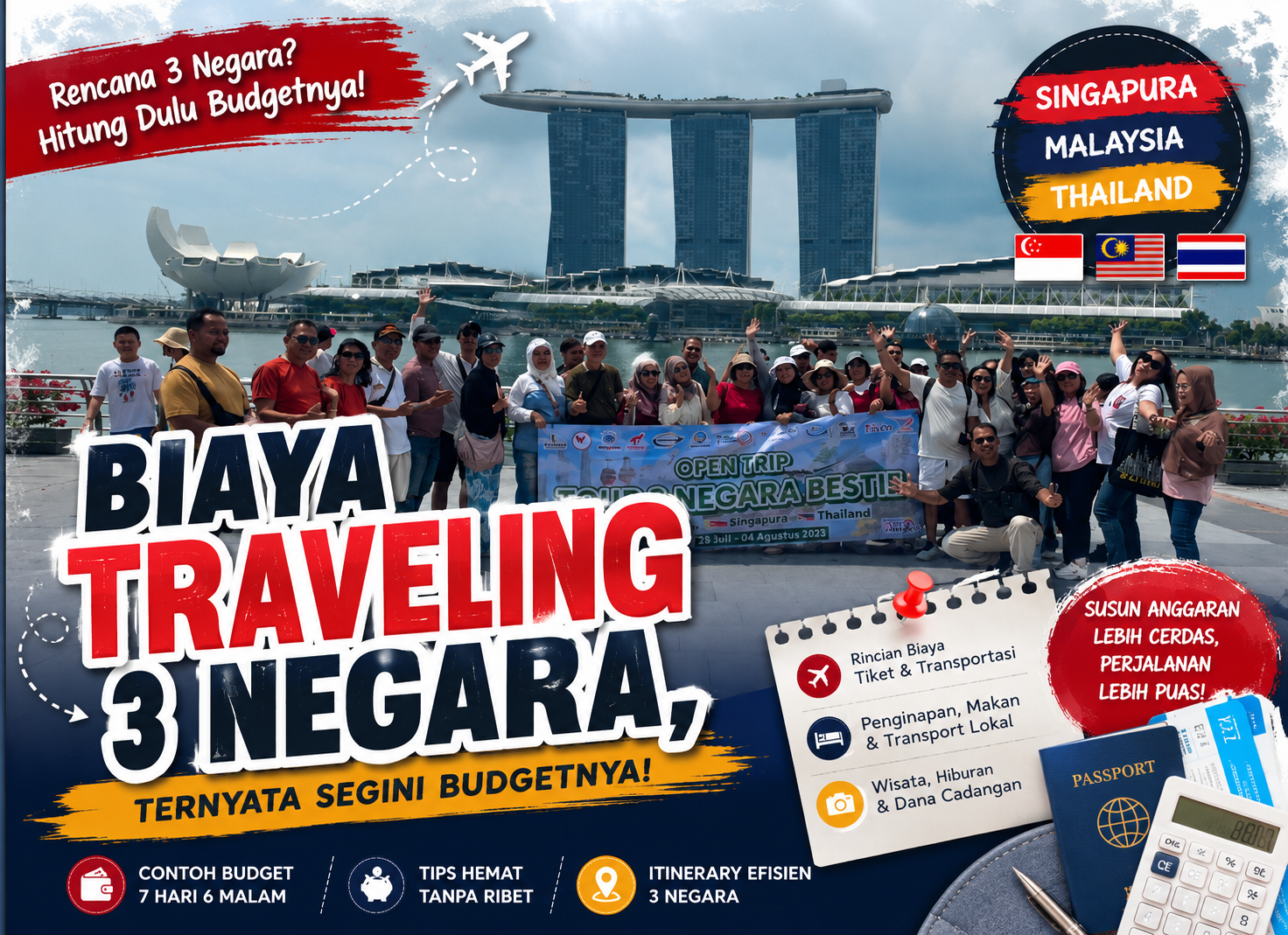 Biaya Traveling 3 Negara, Ternyata Segini Budgetnya!