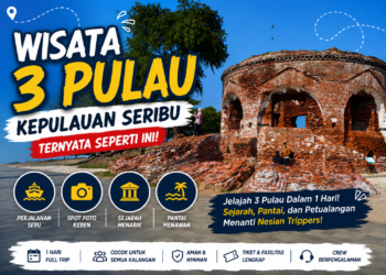 Wisata 3 Pulau di Kepulauan Seribu