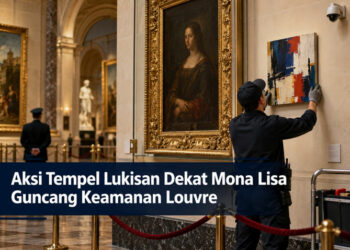 Aksi Tempel Lukisan Dekat Mona Lisa Guncang Keamanan Louvre