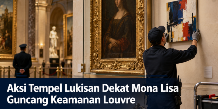 Aksi Tempel Lukisan Dekat Mona Lisa Guncang Keamanan Louvre
