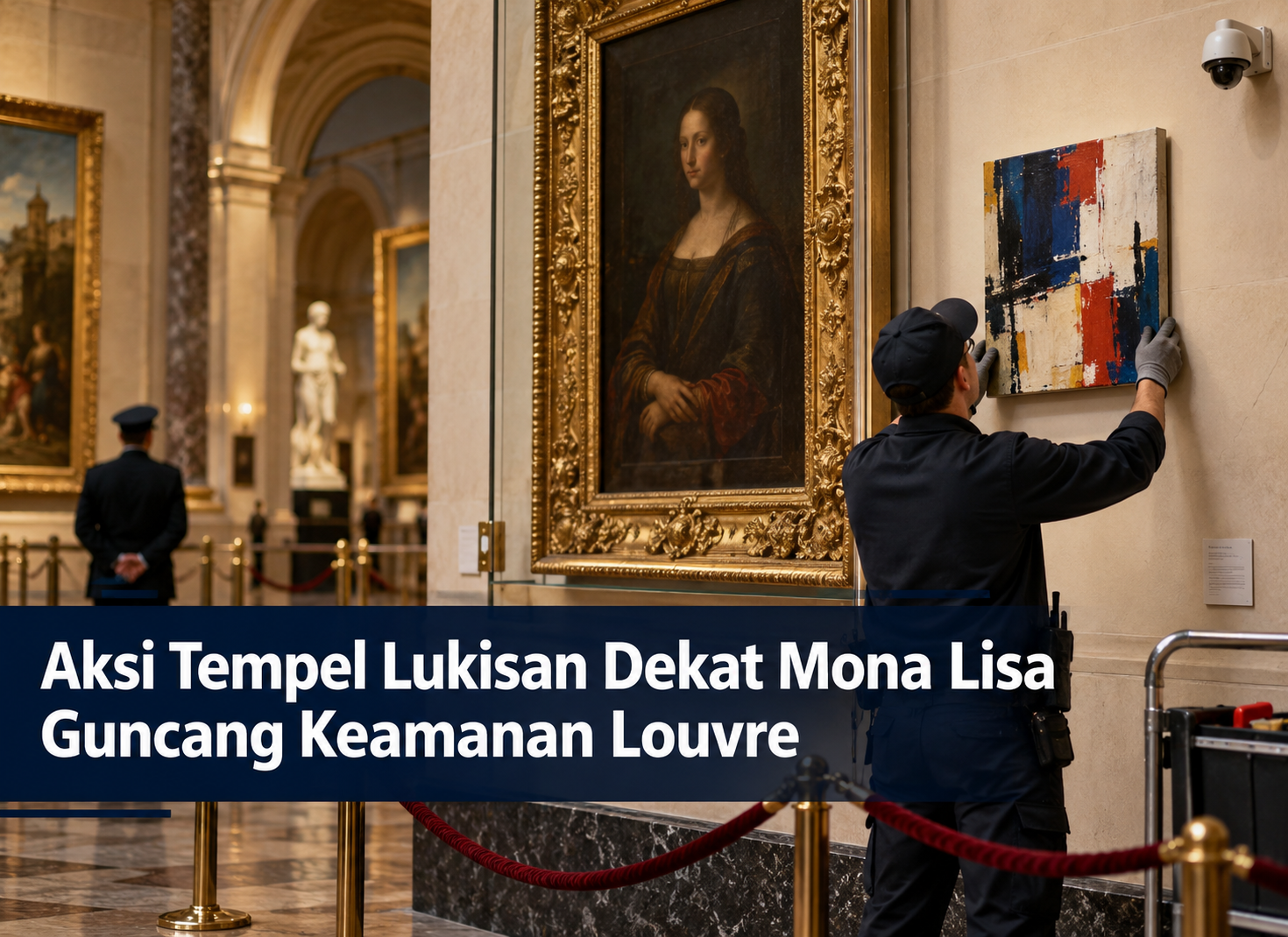 Aksi Tempel Lukisan Dekat Mona Lisa Guncang Keamanan Louvre