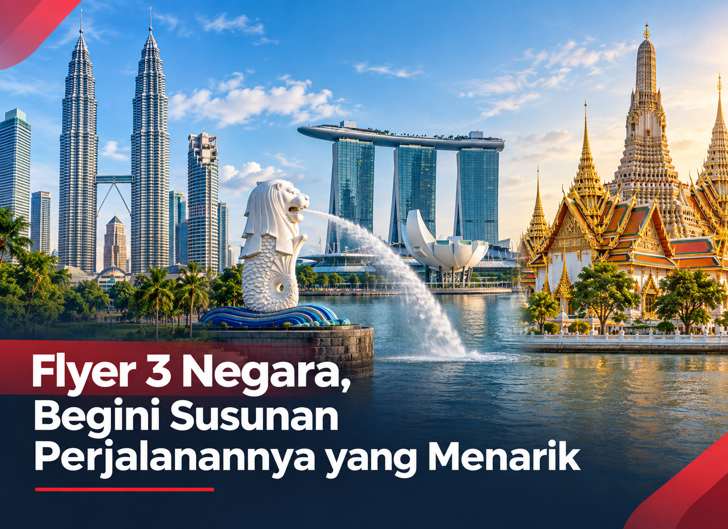 Flyer 3 Negara, Begini Susunan Perjalanannya yang Menarik