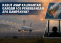 Kabut Asap Kalimantan Ganggu 409 Penerbangan, Apa Dampaknya