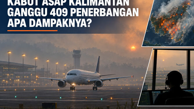 Kabut Asap Kalimantan Ganggu 409 Penerbangan, Apa Dampaknya