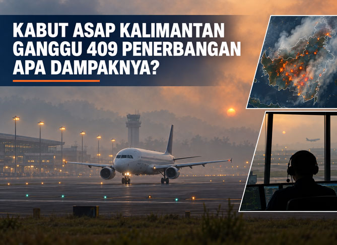 Kabut Asap Kalimantan Ganggu 409 Penerbangan, Apa Dampaknya?