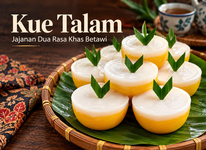 Kue Talam, Jajanan Dua Rasa yang Menyimpan Jejak Betawi