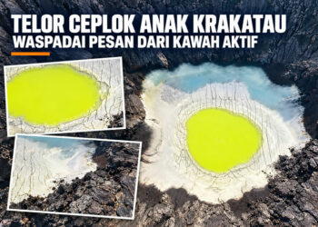 Telor Ceplok Anak Krakatau, Waspadai Pesan dari Kawah Aktif