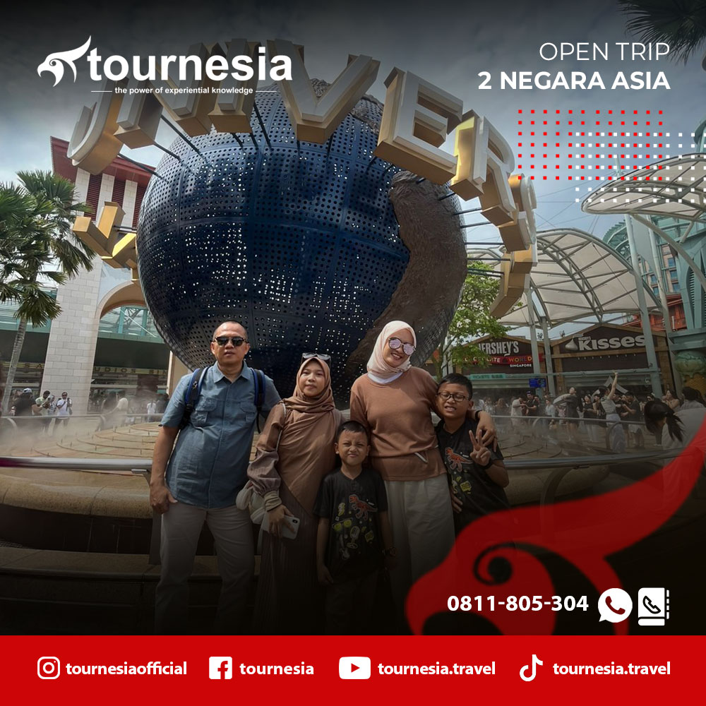 Paket Wisata Open Trip 2 Negara Asia Malaysia Singapore Murah 2026 - Tournesia 
